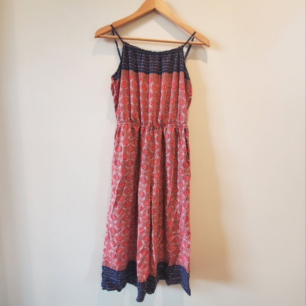 Cute Boho Red & Blue Romper/Jumpsuit